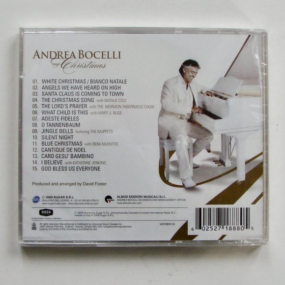 Andrea Bocelli My Christmas CD BRAND NEW SEALED - Picture 2 of 2